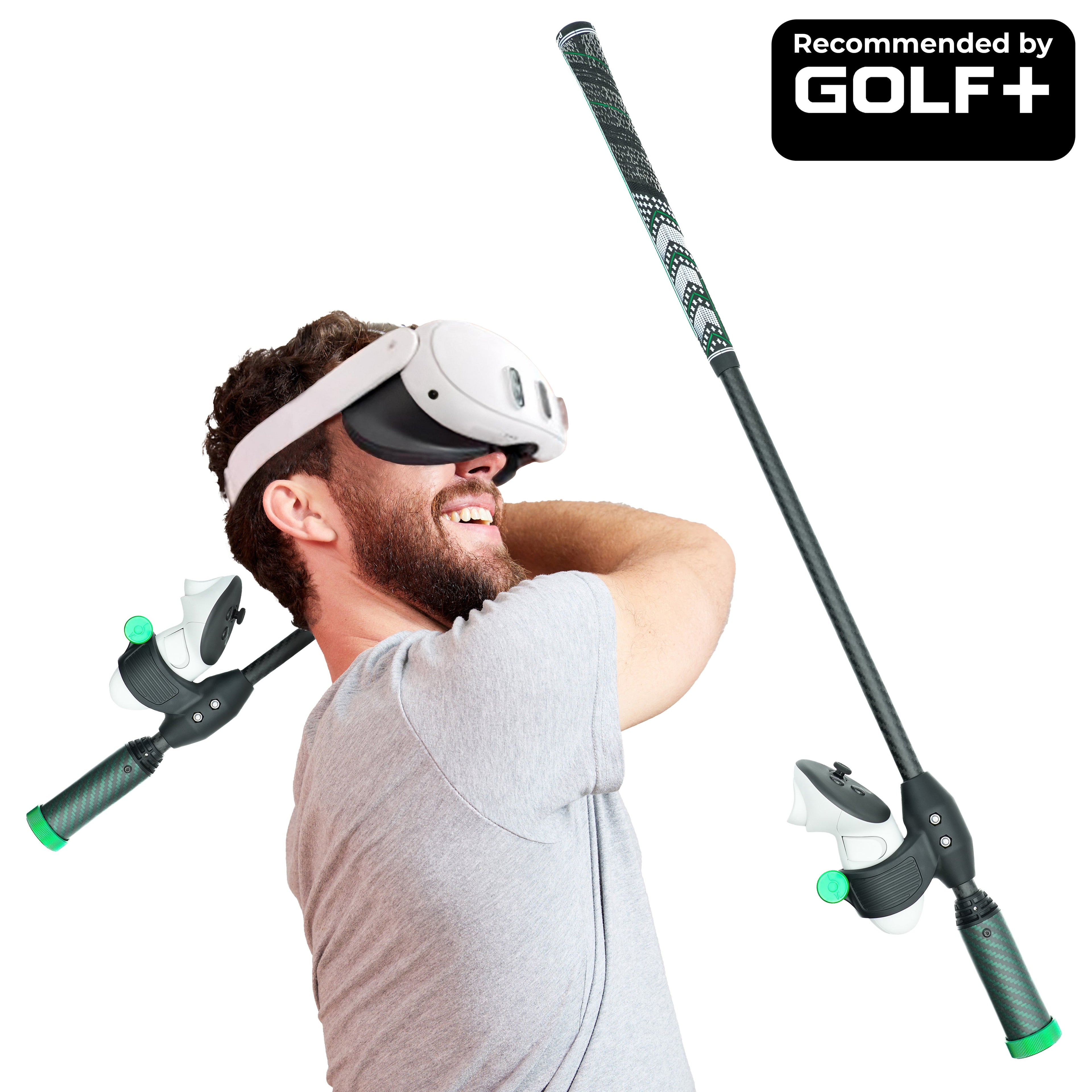 DriVR Elite - Adjustable VR Weighted Golf Club Handle Accessory - Compatible with Quest 2, 3/3s, and Pro